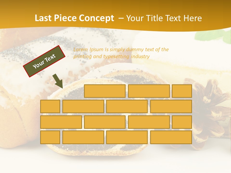 Makowiec Cukierki Orzech PowerPoint Template