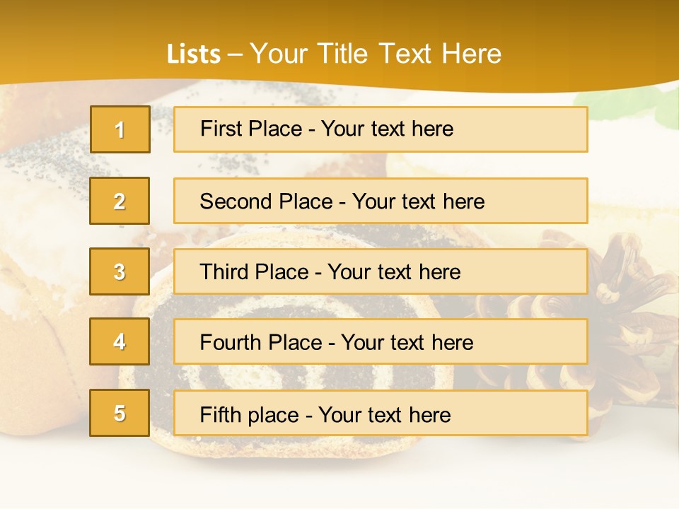 Makowiec Cukierki Orzech PowerPoint Template