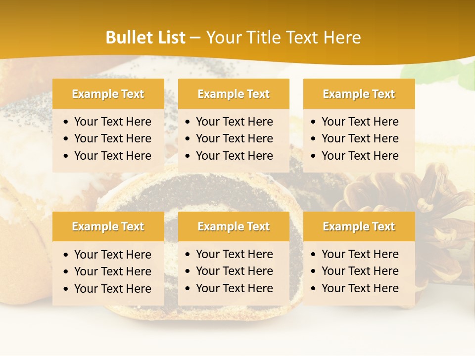 Makowiec Cukierki Orzech PowerPoint Template