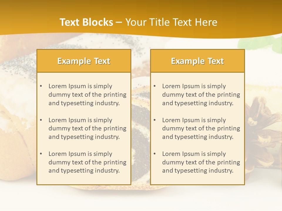Makowiec Cukierki Orzech PowerPoint Template