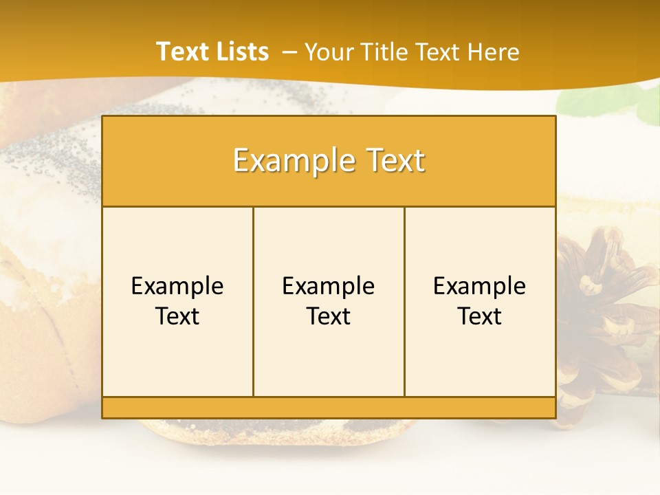 Makowiec Cukierki Orzech PowerPoint Template