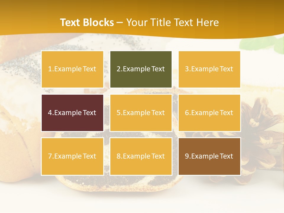 Makowiec Cukierki Orzech PowerPoint Template