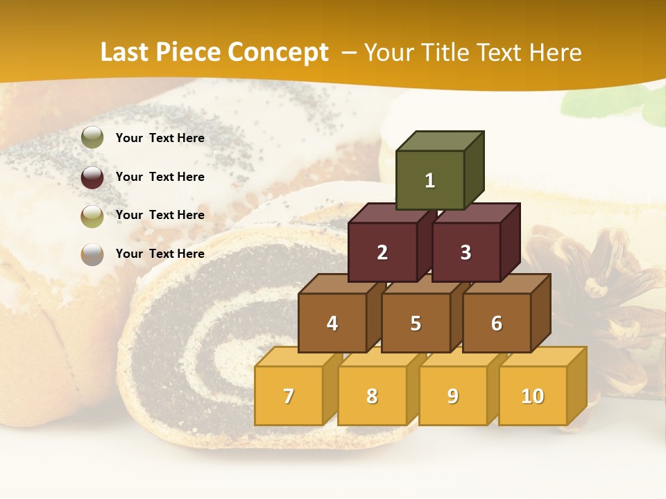 Makowiec Cukierki Orzech PowerPoint Template