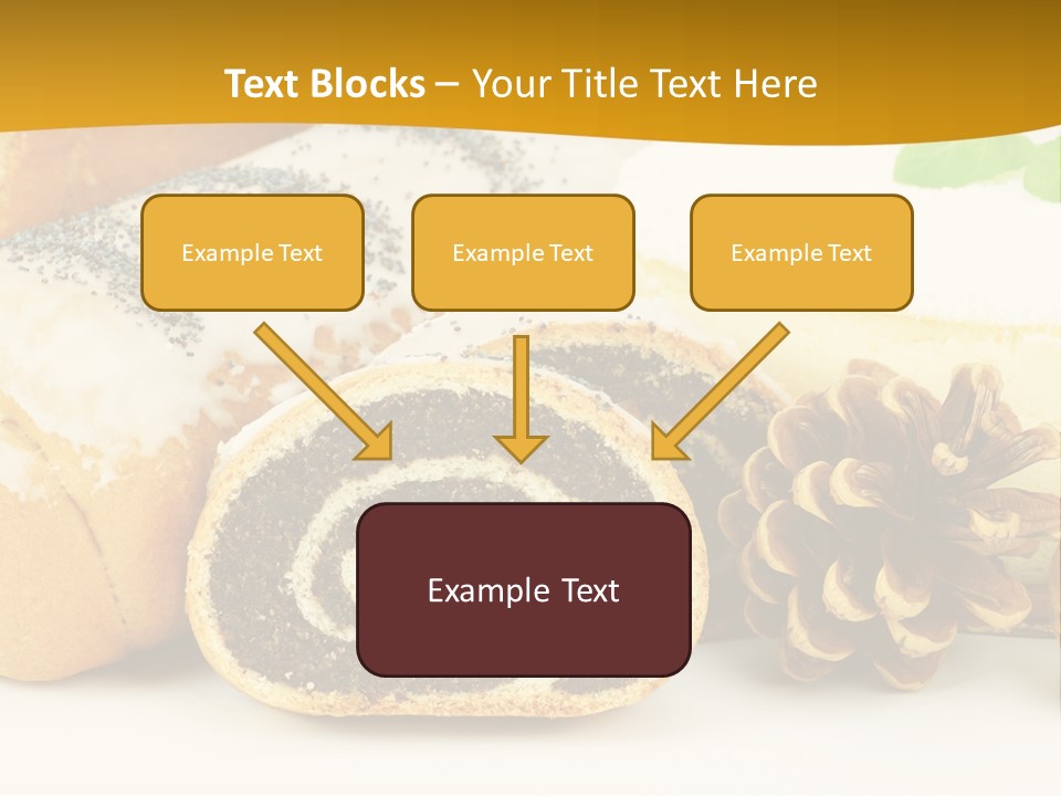 Makowiec Cukierki Orzech PowerPoint Template