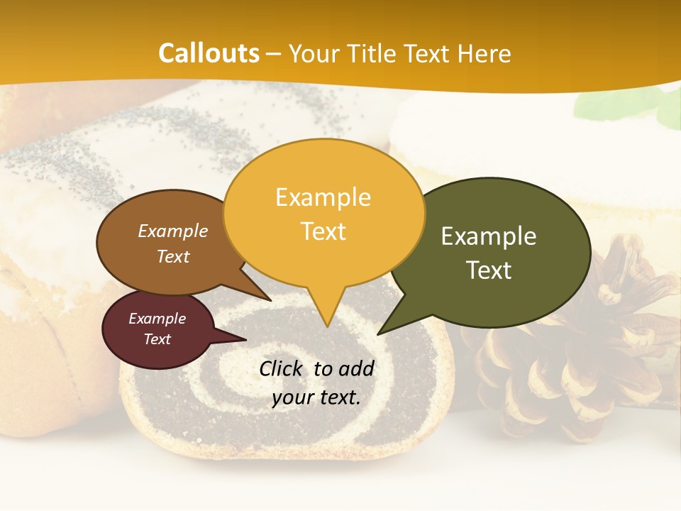 Makowiec Cukierki Orzech PowerPoint Template