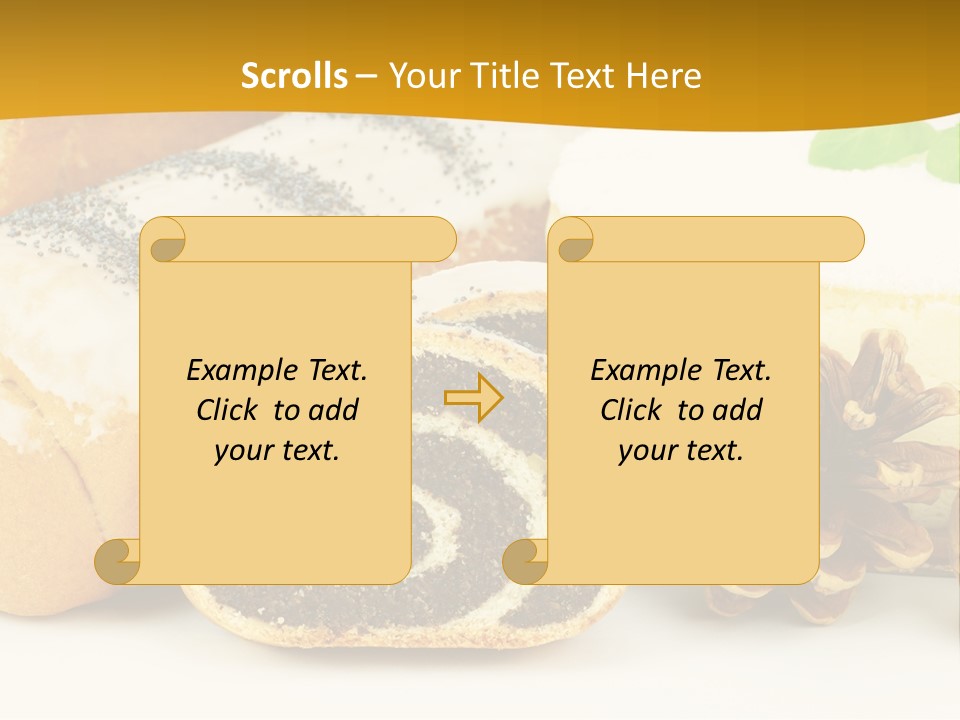 Makowiec Cukierki Orzech PowerPoint Template