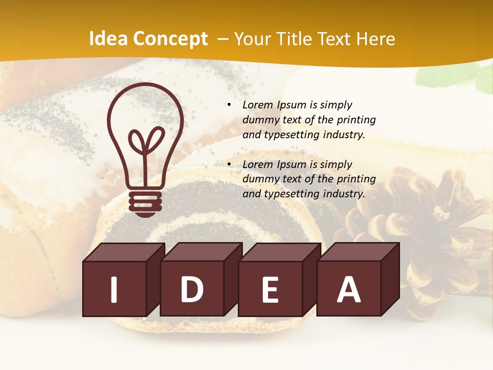 Makowiec Cukierki Orzech PowerPoint Template