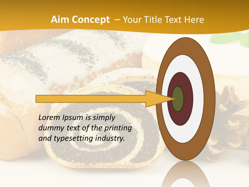 Makowiec Cukierki Orzech PowerPoint Template