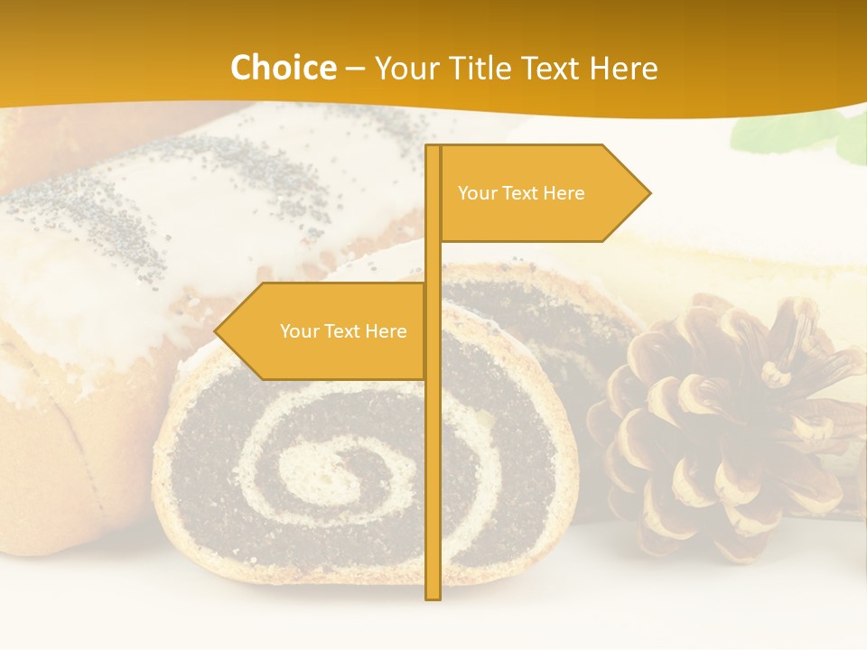 Makowiec Cukierki Orzech PowerPoint Template