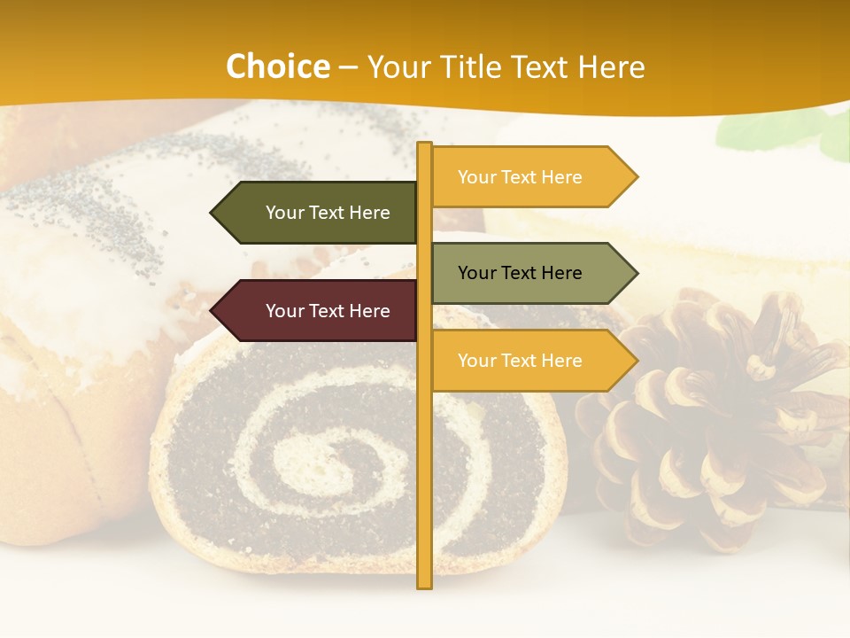 Makowiec Cukierki Orzech PowerPoint Template
