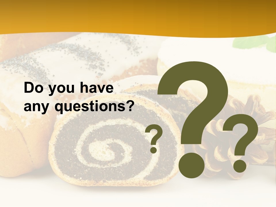 Makowiec Cukierki Orzech PowerPoint Template