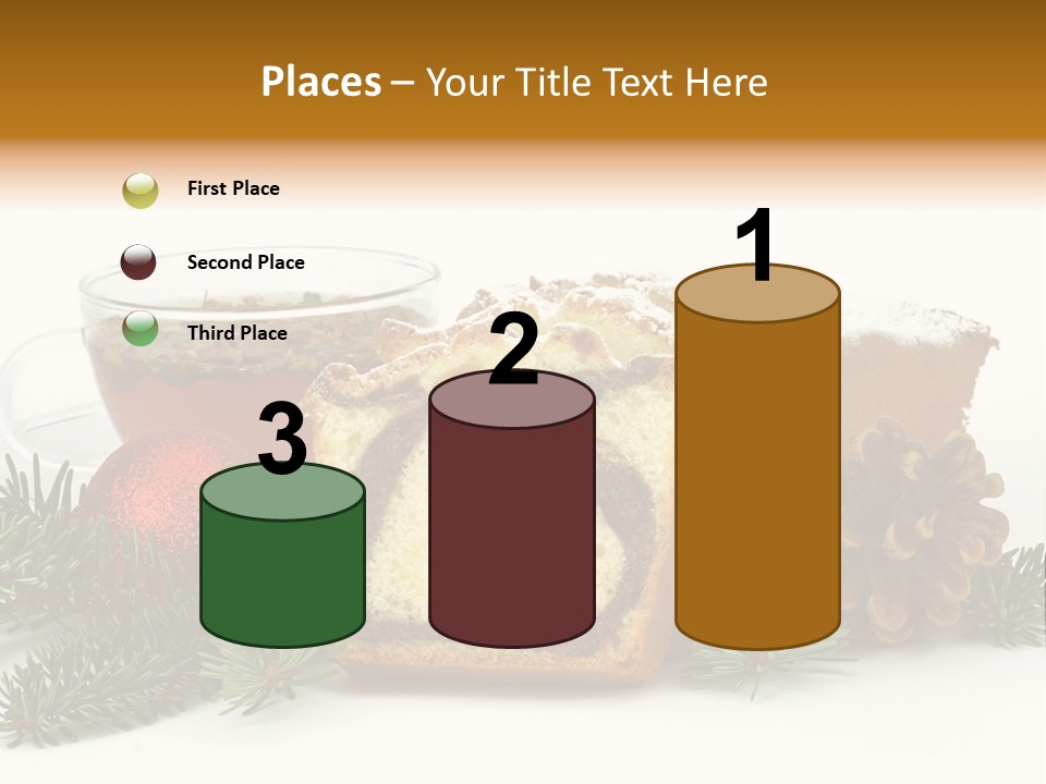 Babeczki Kawiarnia Chleb PowerPoint Template