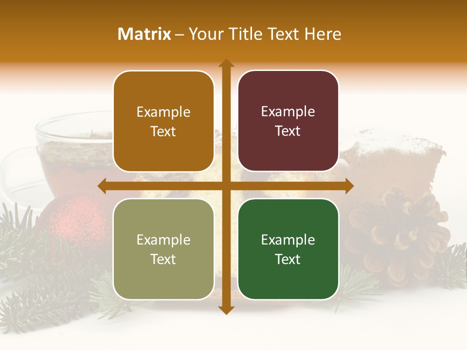 Babeczki Kawiarnia Chleb PowerPoint Template