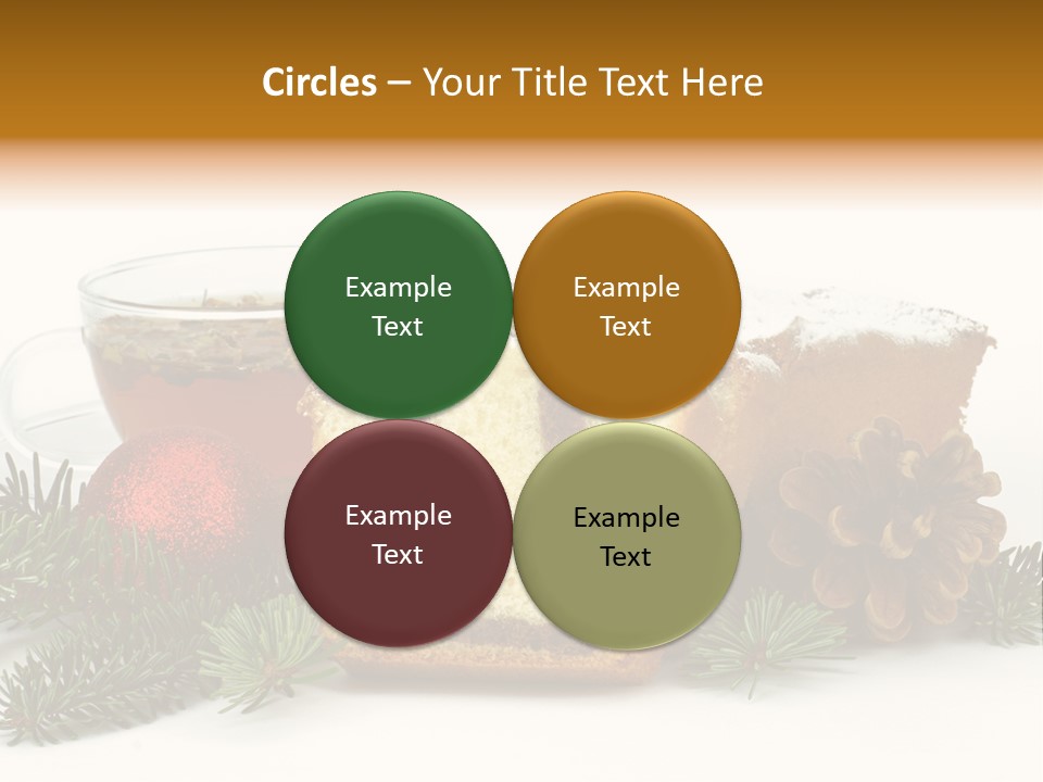 Babeczki Kawiarnia Chleb PowerPoint Template