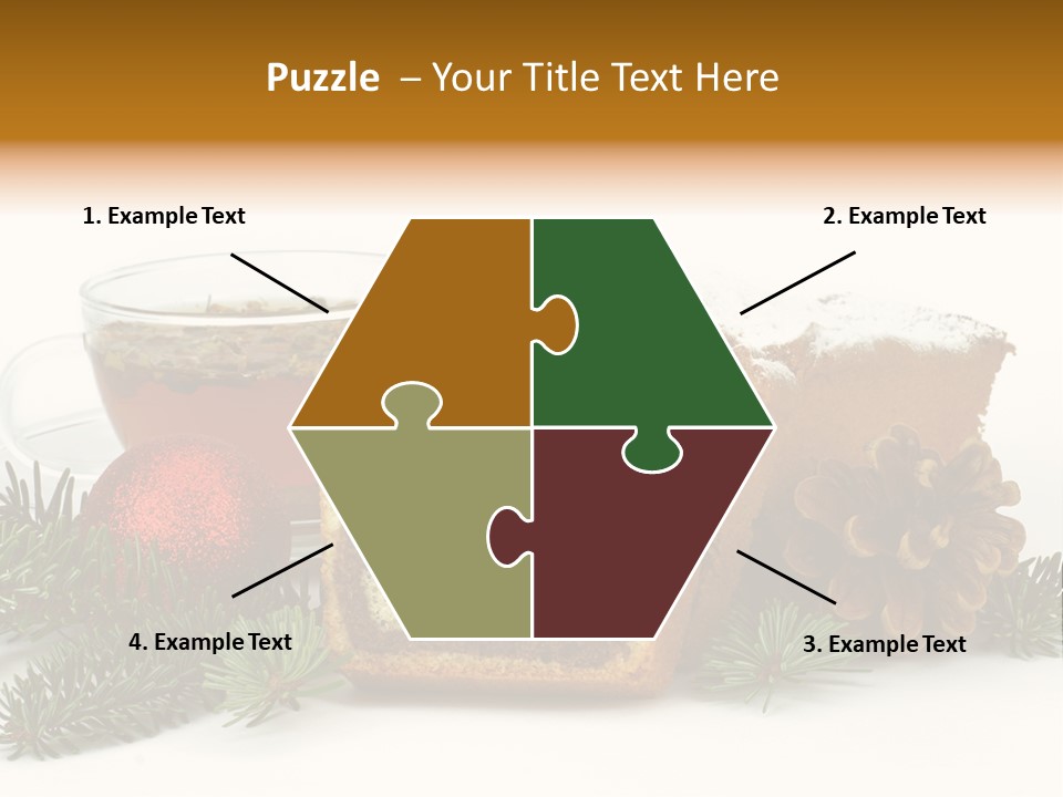 Babeczki Kawiarnia Chleb PowerPoint Template