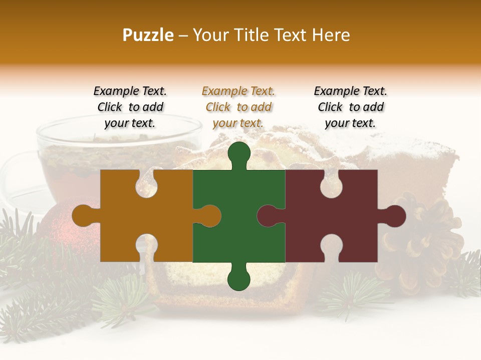 Babeczki Kawiarnia Chleb PowerPoint Template