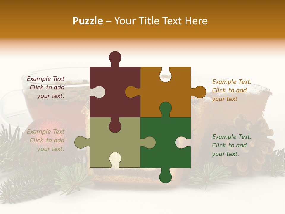 Babeczki Kawiarnia Chleb PowerPoint Template