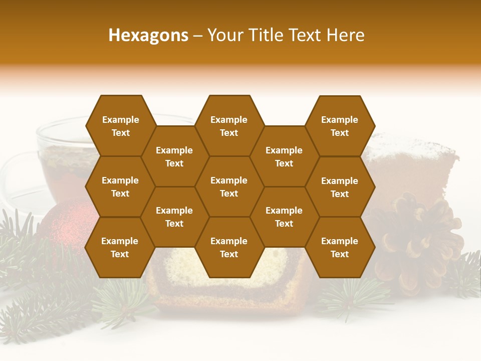 Babeczki Kawiarnia Chleb PowerPoint Template