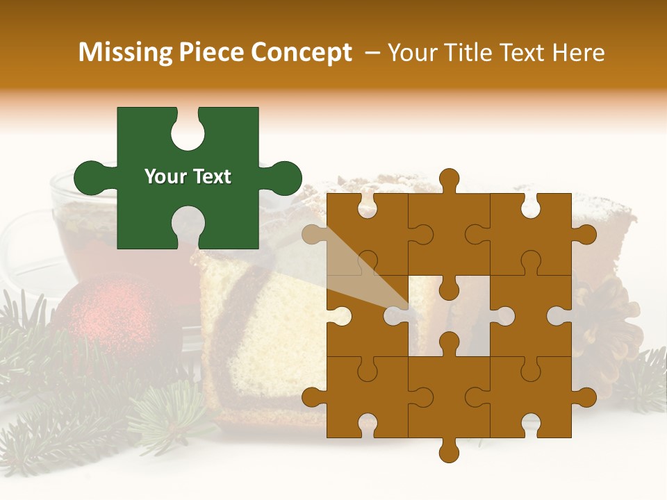 Babeczki Kawiarnia Chleb PowerPoint Template