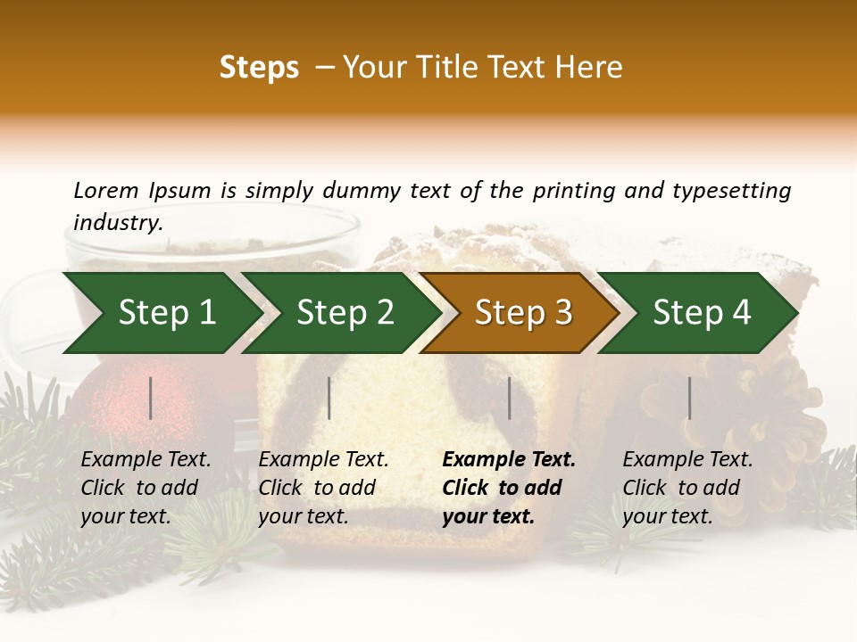 Babeczki Kawiarnia Chleb PowerPoint Template