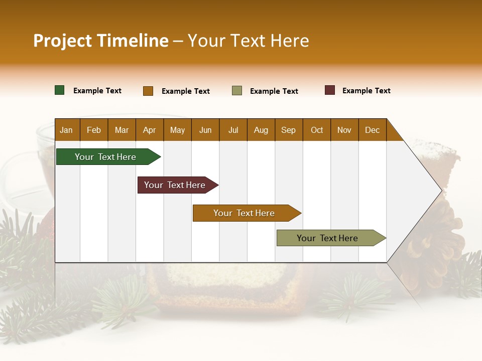 Babeczki Kawiarnia Chleb PowerPoint Template