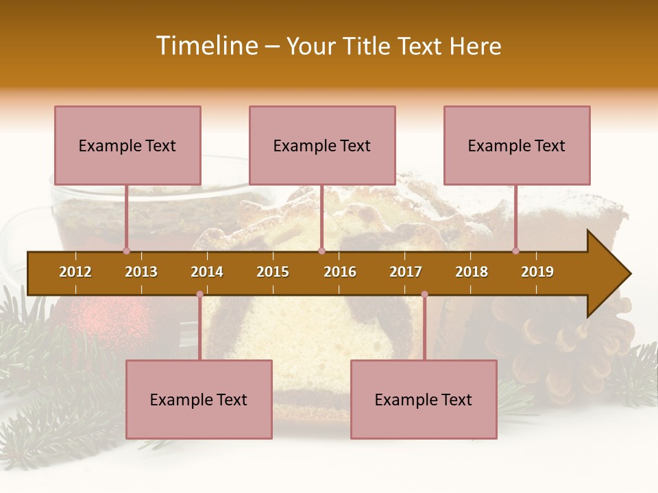 Babeczki Kawiarnia Chleb PowerPoint Template