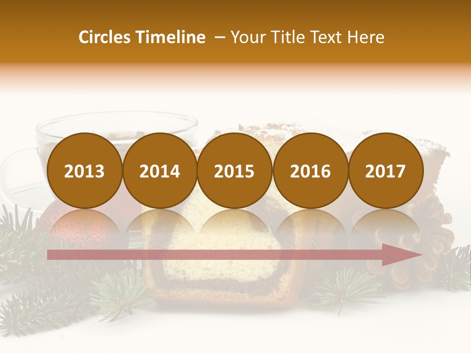 Babeczki Kawiarnia Chleb PowerPoint Template