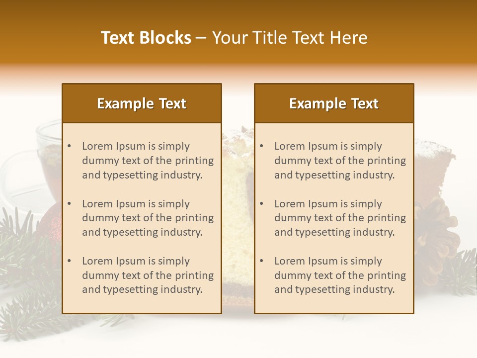 Babeczki Kawiarnia Chleb PowerPoint Template