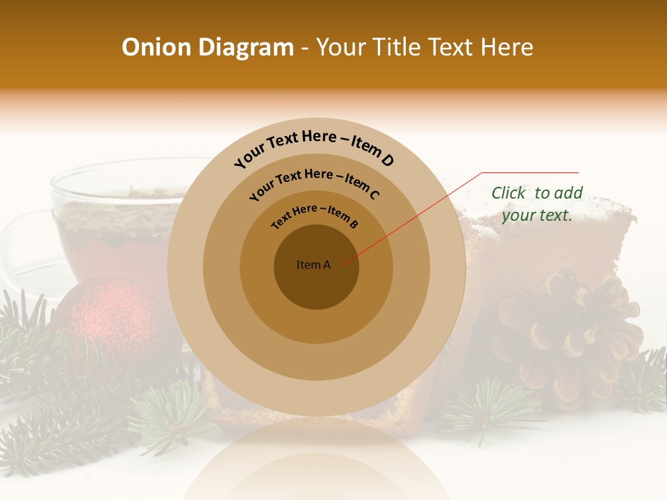 Babeczki Kawiarnia Chleb PowerPoint Template