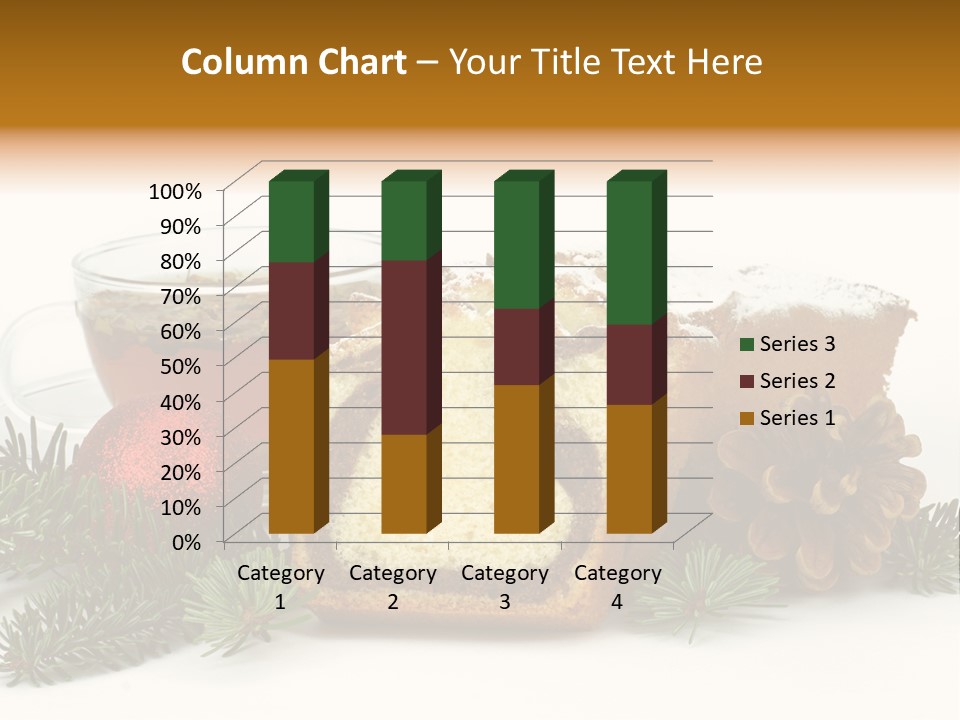 Babeczki Kawiarnia Chleb PowerPoint Template