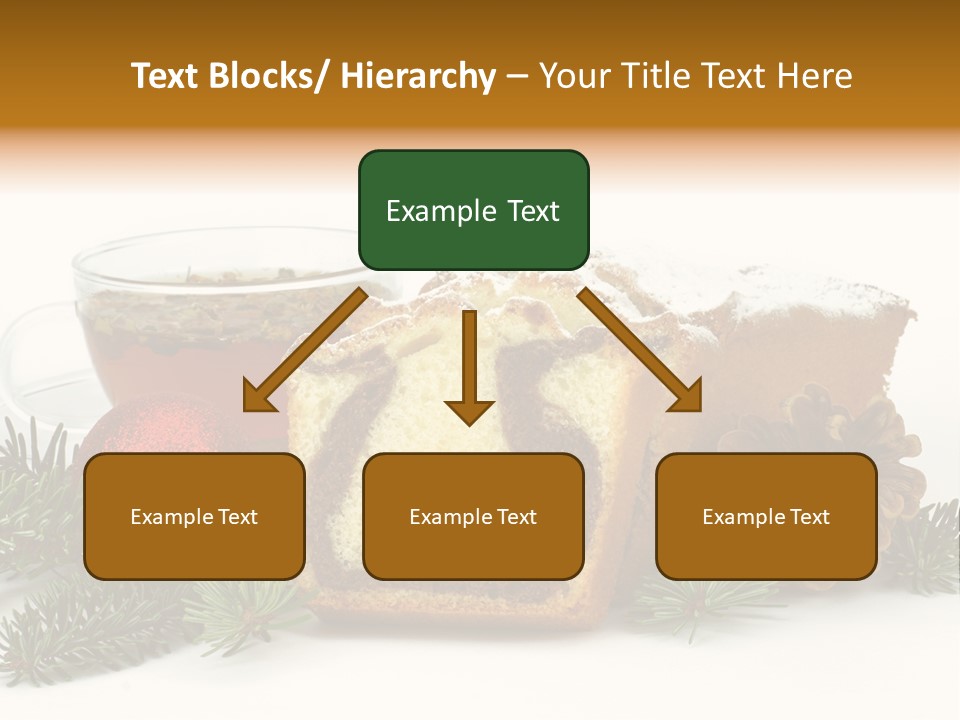 Babeczki Kawiarnia Chleb PowerPoint Template