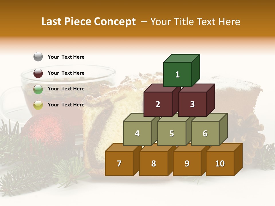 Babeczki Kawiarnia Chleb PowerPoint Template