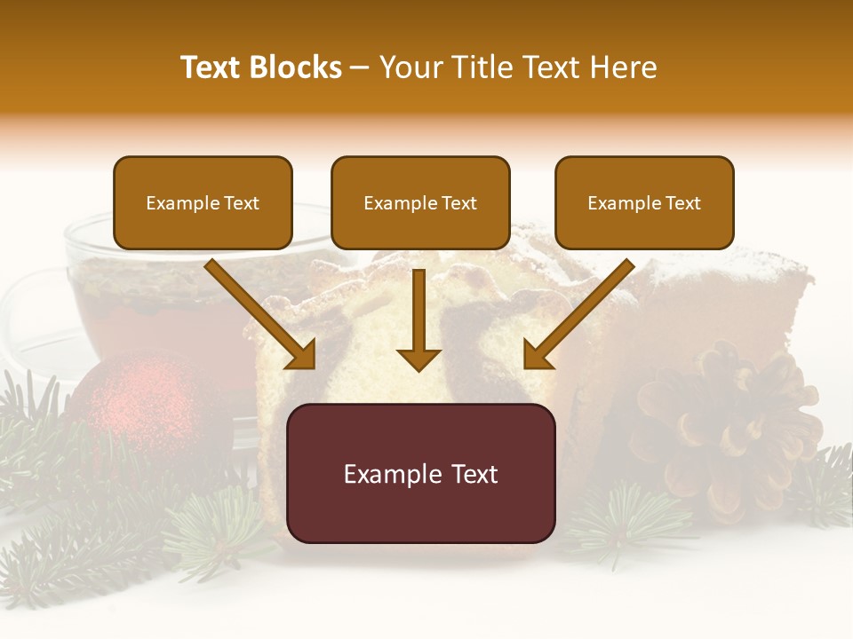 Babeczki Kawiarnia Chleb PowerPoint Template