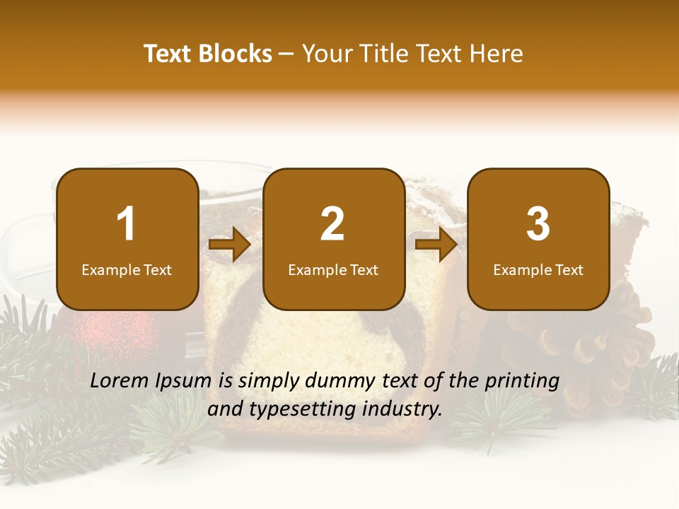 Babeczki Kawiarnia Chleb PowerPoint Template