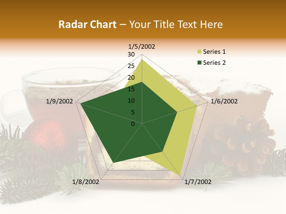 Babeczki Kawiarnia Chleb PowerPoint Template