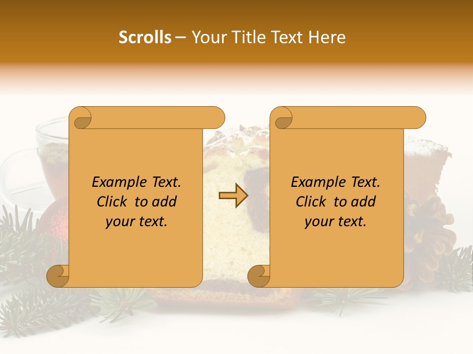Babeczki Kawiarnia Chleb PowerPoint Template