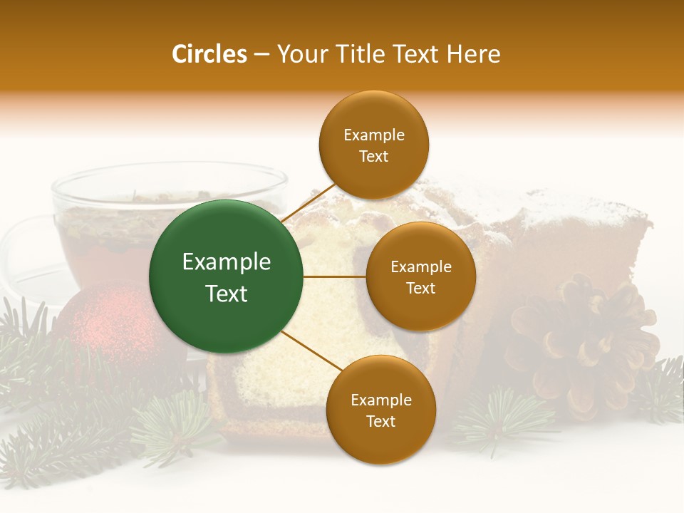 Babeczki Kawiarnia Chleb PowerPoint Template