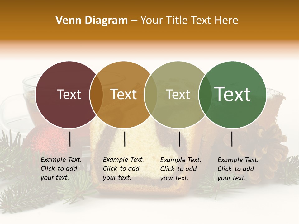 Babeczki Kawiarnia Chleb PowerPoint Template