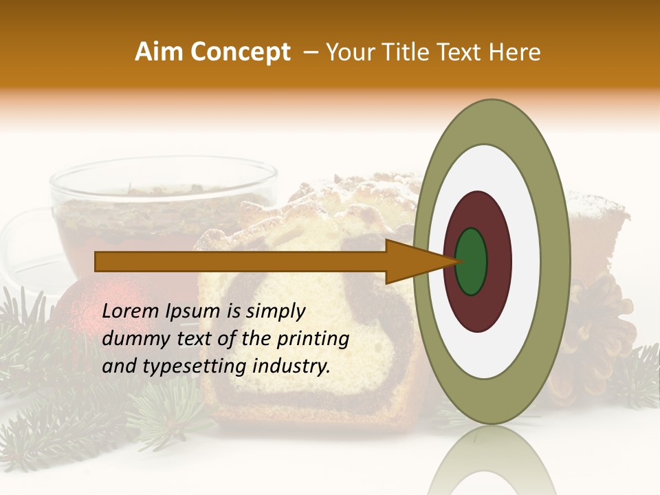 Babeczki Kawiarnia Chleb PowerPoint Template