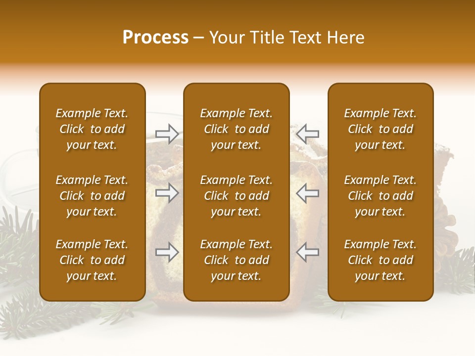 Babeczki Kawiarnia Chleb PowerPoint Template