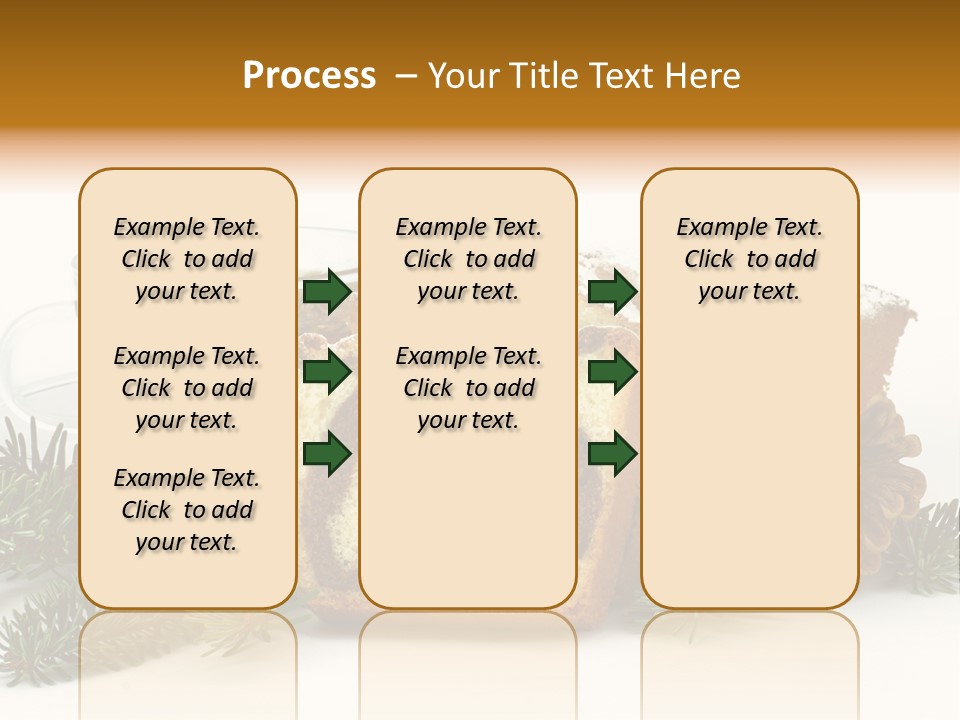 Babeczki Kawiarnia Chleb PowerPoint Template