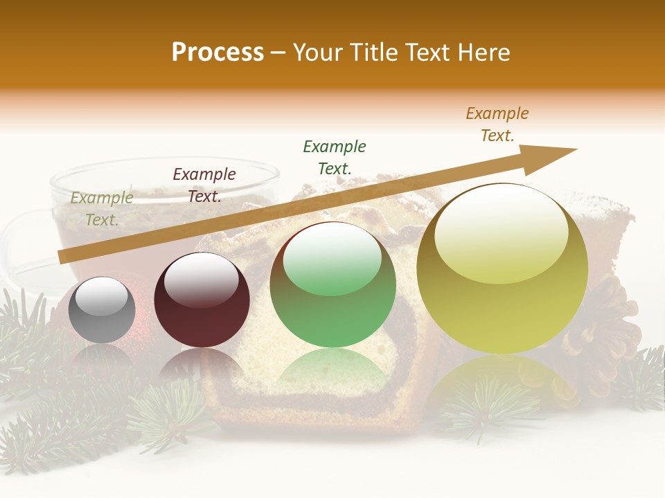 Babeczki Kawiarnia Chleb PowerPoint Template