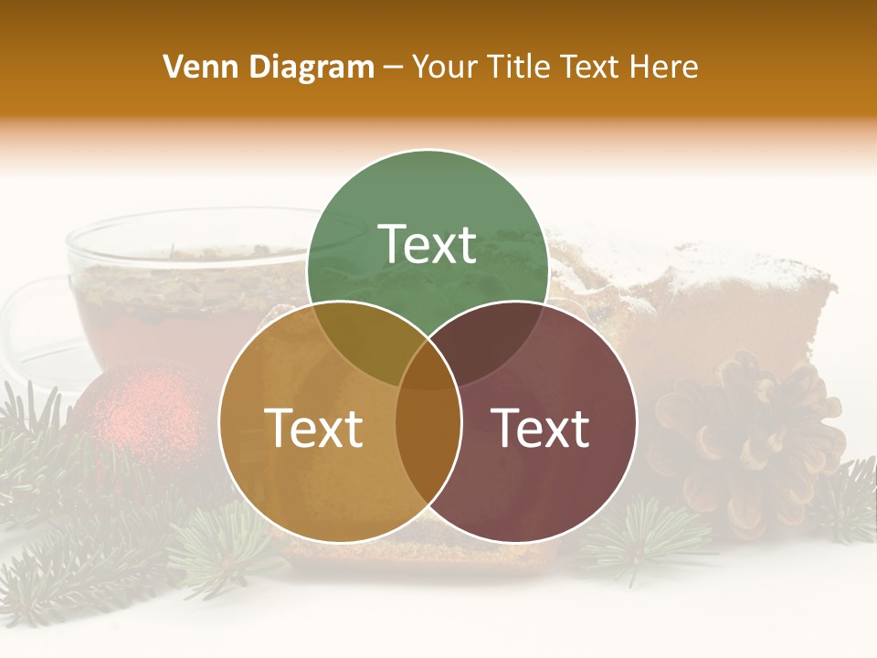 Babeczki Kawiarnia Chleb PowerPoint Template