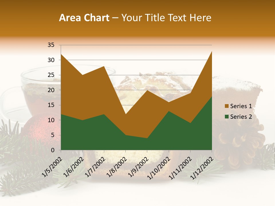 Babeczki Kawiarnia Chleb PowerPoint Template