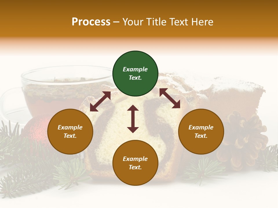 Babeczki Kawiarnia Chleb PowerPoint Template