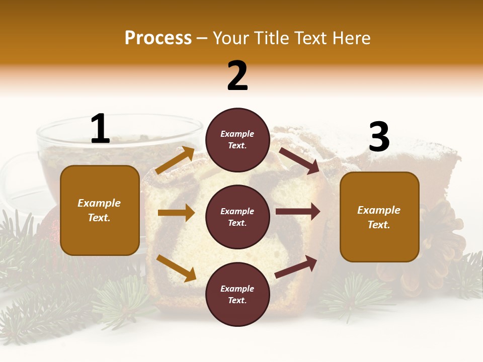 Babeczki Kawiarnia Chleb PowerPoint Template