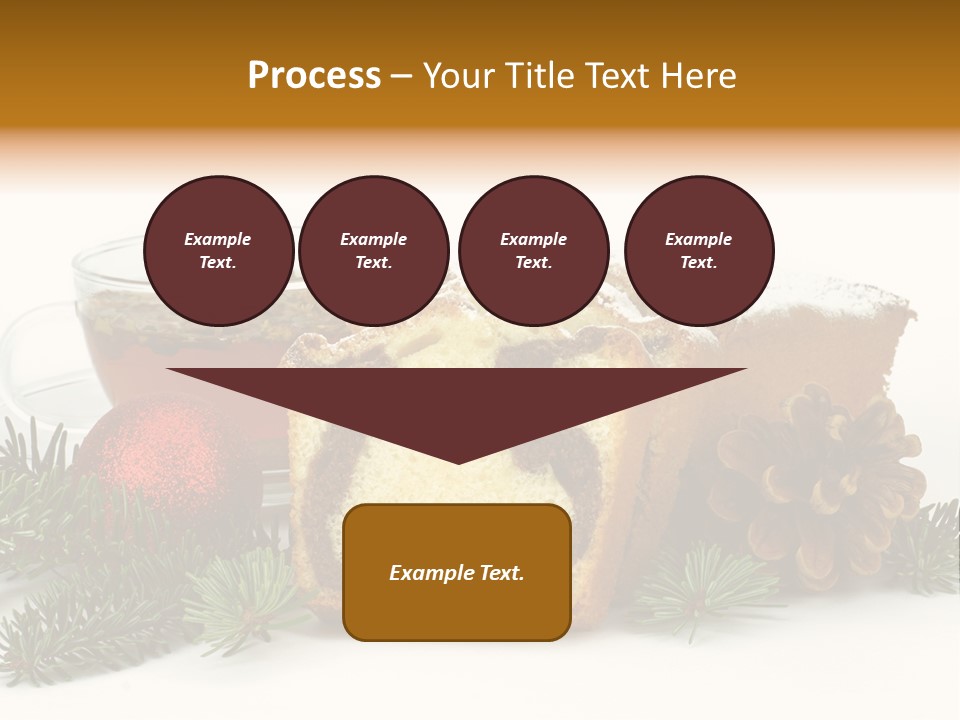 Babeczki Kawiarnia Chleb PowerPoint Template