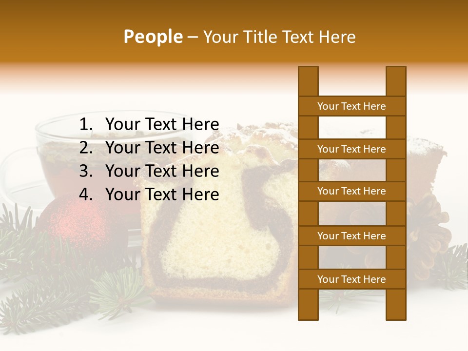Babeczki Kawiarnia Chleb PowerPoint Template