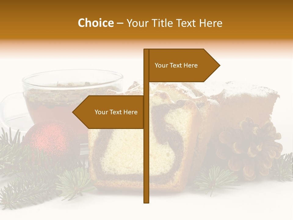 Babeczki Kawiarnia Chleb PowerPoint Template