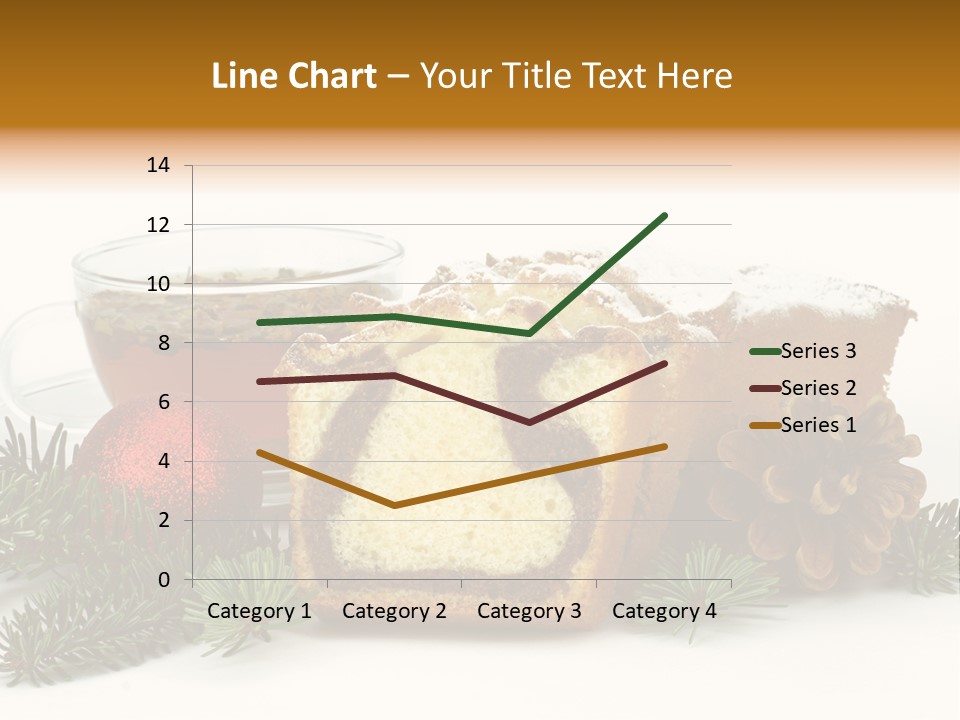 Babeczki Kawiarnia Chleb PowerPoint Template